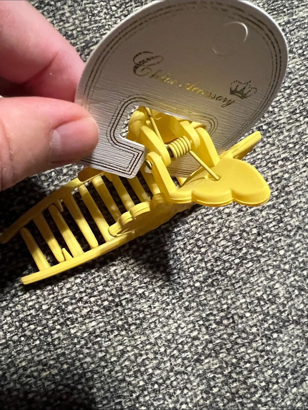 NWT Yellow Butterfly Hair Clip - Women Accessories